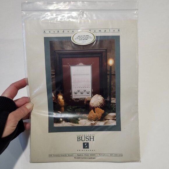 Shepherd's Bush NEW Cross Stitch Kit An Advent Sampler 1991 Kit Complete Holiday - Picture 2 of 6